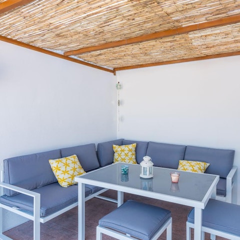 Settle into the outdoor lounge with a pitcher of zesty sangria