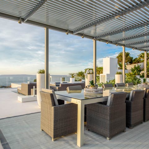Linger around the dinner table long into the Ibizan evenings