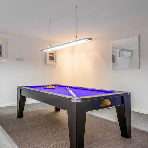 Challenge your friends to a game of pool