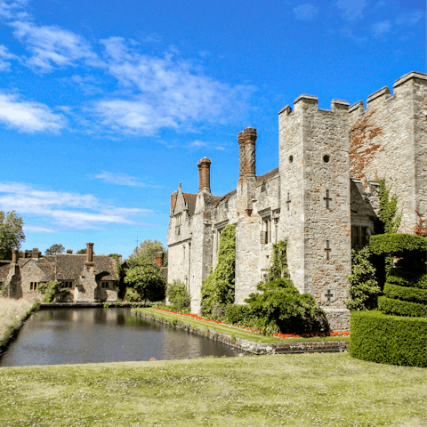 Visit Hever Castle, a short drive away