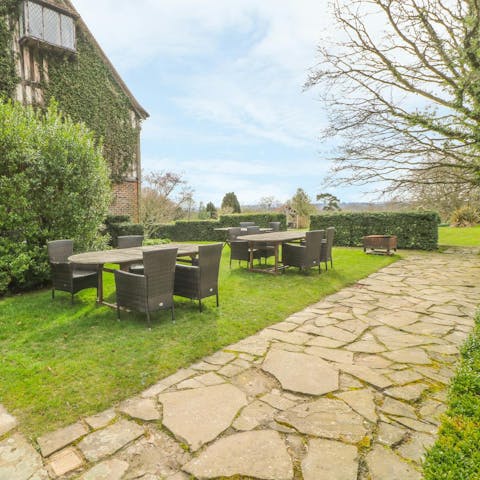 Enjoy an alfresco meal as the quiet of nature surrounds you