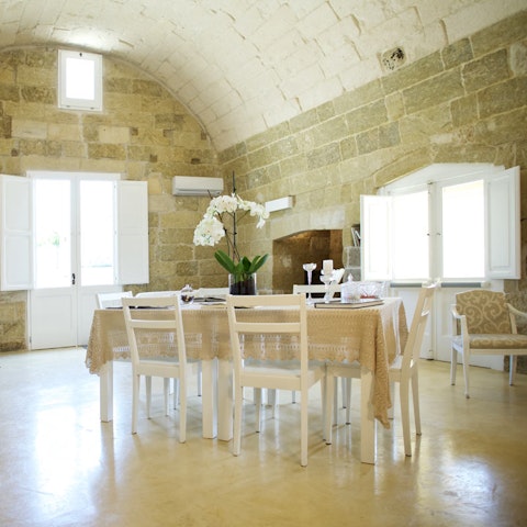 Experience traditional rustic architecture, including dry stone walls