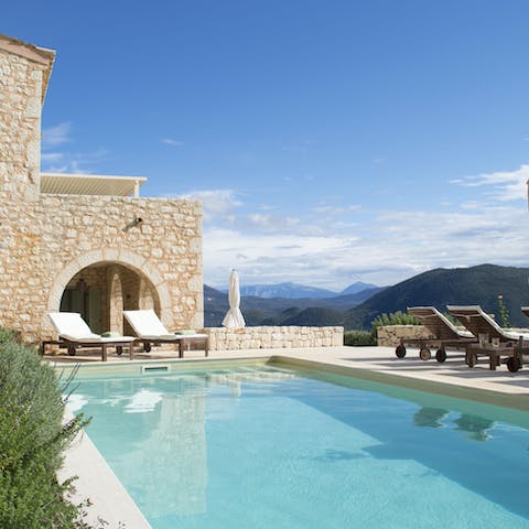Slip into your swimwear and treat yourself to a cooling dip in the swimming pool
