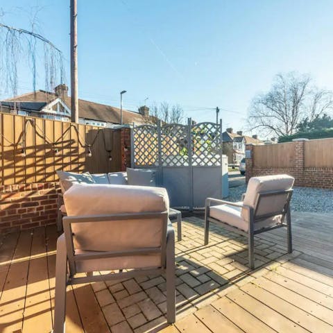 Spend a slow afternoon relaxing on the terrace