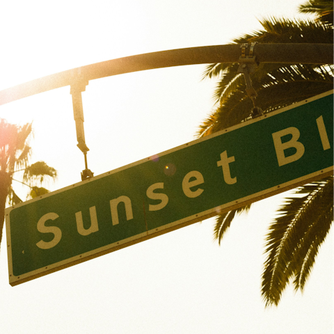 Embrace the buzz of LA from Sunset Boulevard