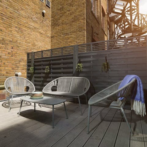 Spend sunny afternoons on the sundeck