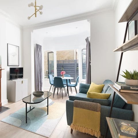Curl up with a glass of wine after a busy day in central London