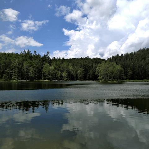 Spend summer days at nearby Heidsee lake