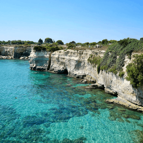 Take a short scenic drive down to the Adriatic coast