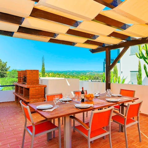 Soak up your surroundings with an alfresco lunch on the roof terrace