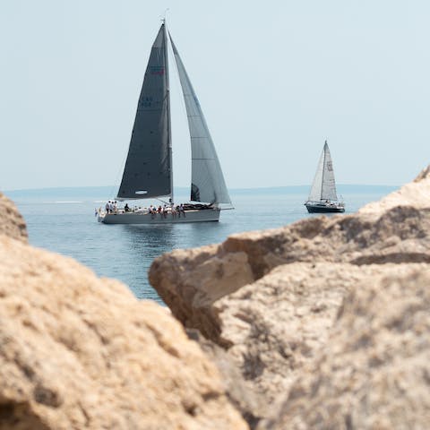 Charter a yacht and explore the stunning Opatija coastline