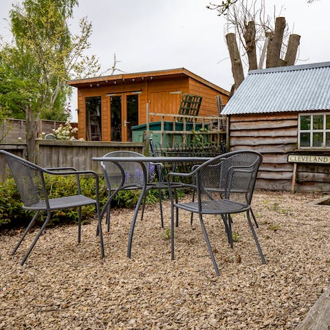 Enjoy some afternoon tea at the patio dining area when the weather is kind