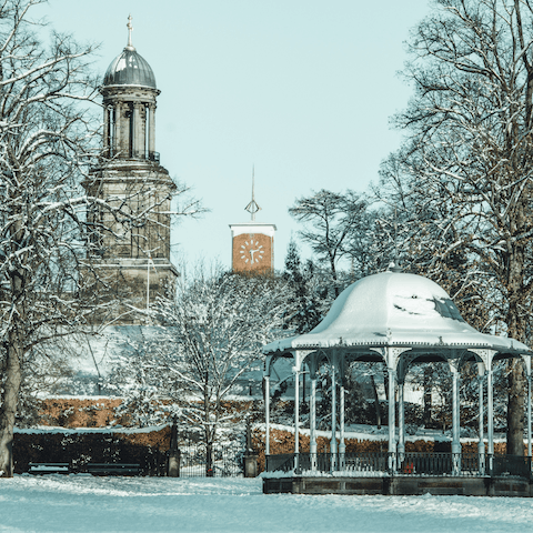 Stay just a twenty-minute walk from Shrewsbury's village centre
