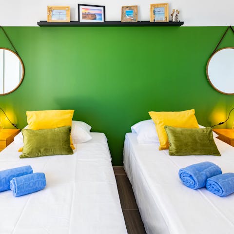 Get a good night's rest in the comfy double bedroom