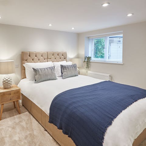 Sleep soundly in the comfy bedroom