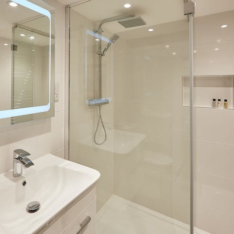 Freshen up in the modern rainfall shower