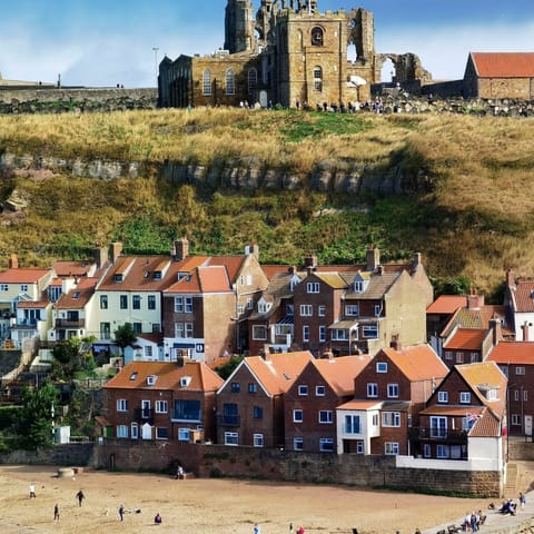 Walk to the beach in just six minutes or climb the steps to the abbey ruins