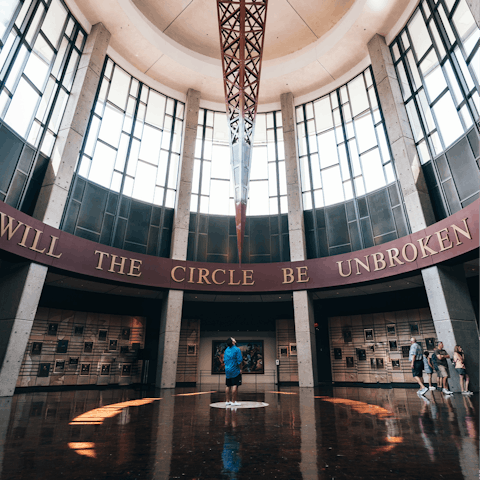 Ride out to the Country Music Hall of Fame, twelve minutes by car