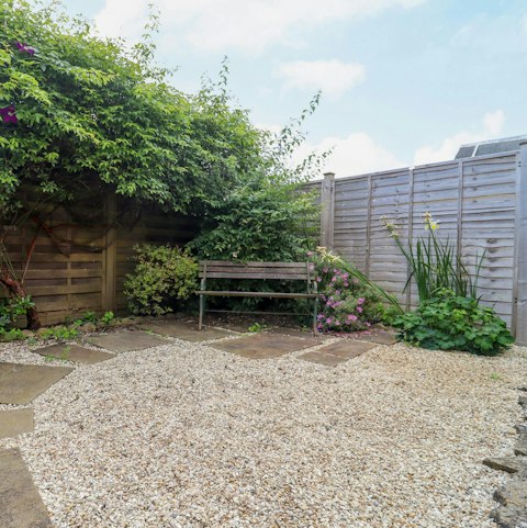 Relax in the Gloucestershire sun in the private garden