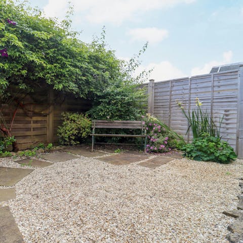 Relax in the Gloucestershire sun in the private garden