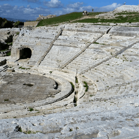 Marvel at the nearby Greek Theatre of Syracuse