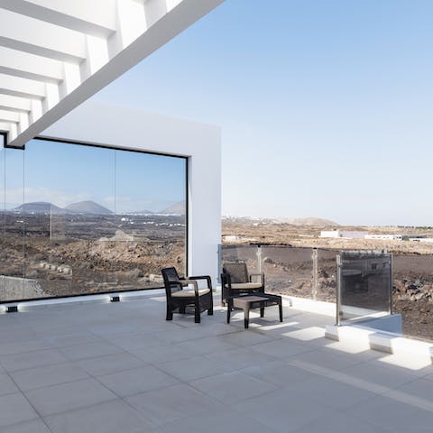 Soak up the sea and mountain views as you sip a morning coffee