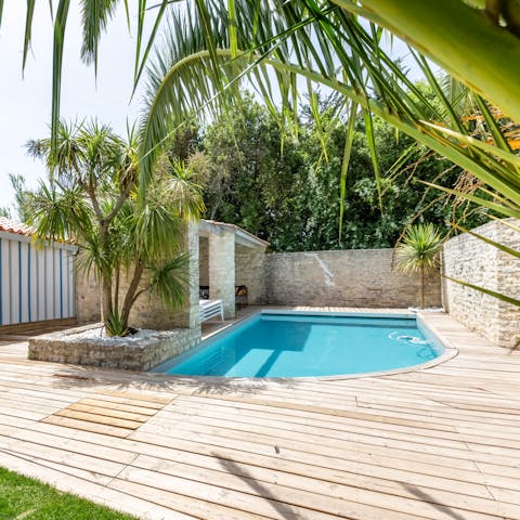 Savour lazy days with no plans other than to relax by the pool