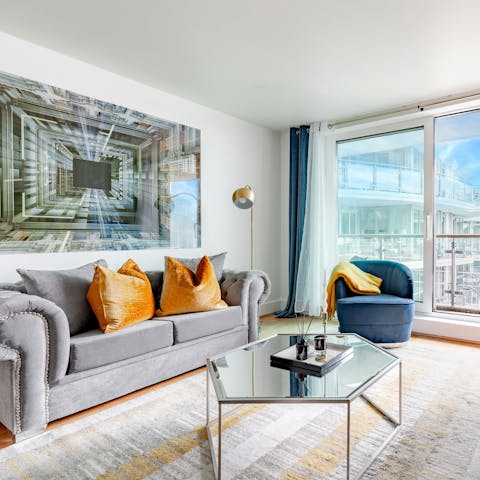 Kick back and relax in the bright living space