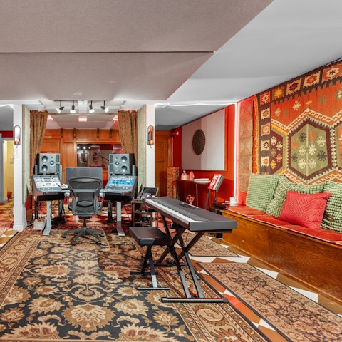 Make music in the recording studio