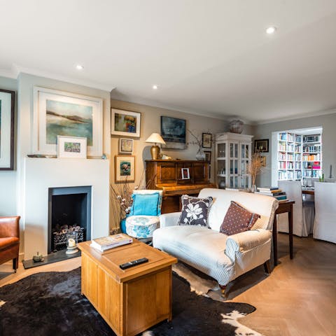 Spend cosy evenings in the homely living area