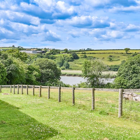 Wander about the thirty acres of farm during your stay – just be sure to leave the gates as you find them!