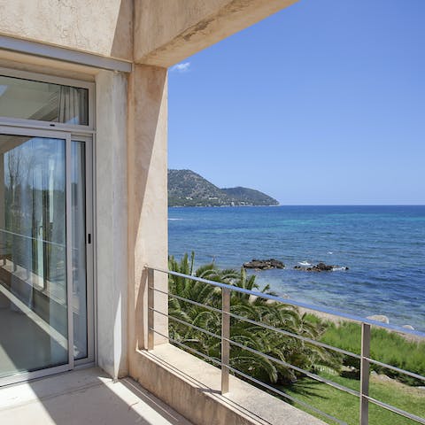 Take in blissful views of the sparkling seascape