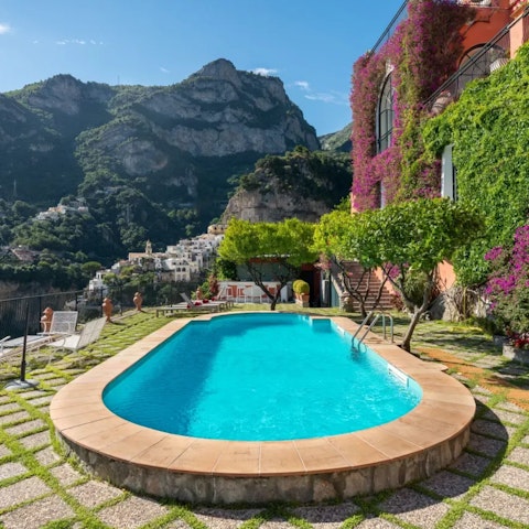 Enjoy the view from the scenic swimming pool