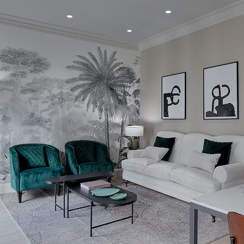 Unwind after a day of sightseeing in the newly renovated lounge