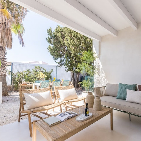 Spend peaceful afternoons relaxing on the private terrace