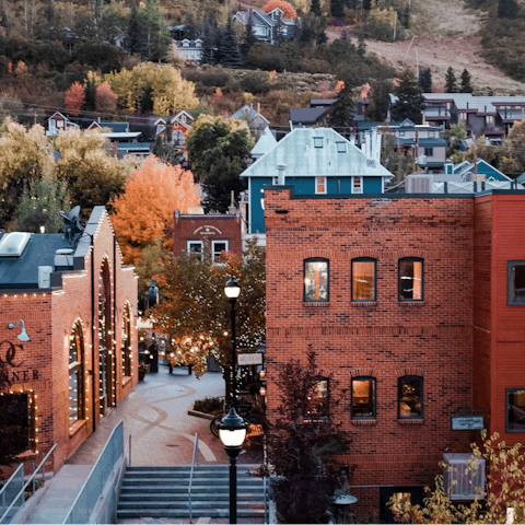 Reach historic Main Street, just a short drive away