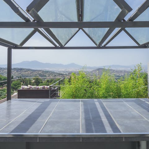 Take in views of the Spanish countryside on the terrace