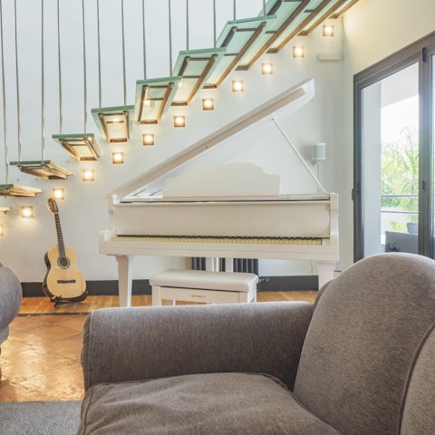 Get creative with the piano and guitar