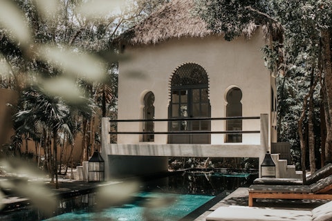 Cool off in the sparkling pool when the tropical days heat up