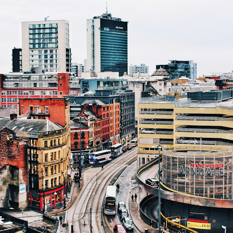 Head into the vibrant heart of Manchester