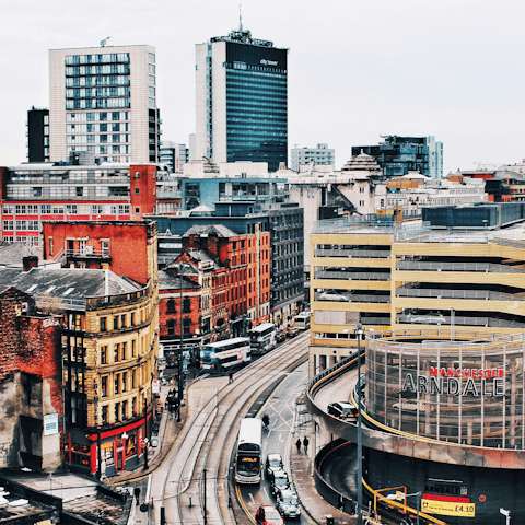 Head into the vibrant heart of Manchester