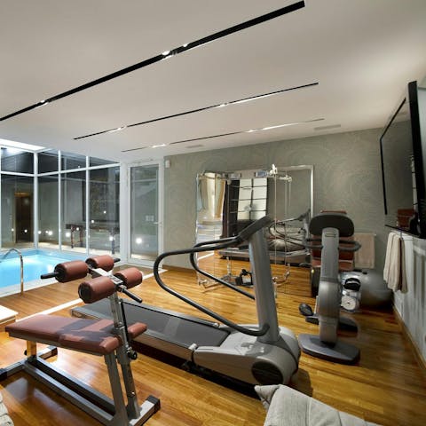 Stay active on holiday thanks to the private gym