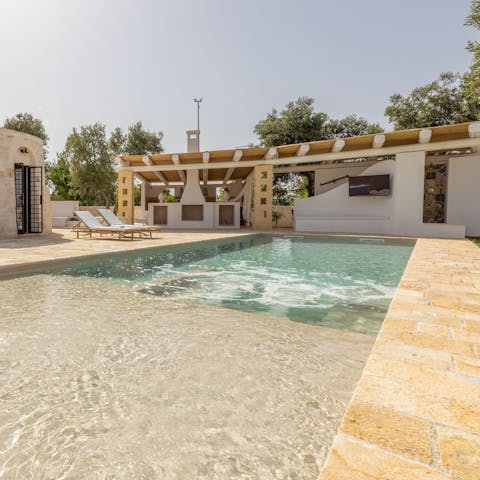 Cool off with a dip in the pool