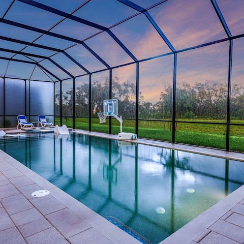 Enjoy the perks of having your own private pool