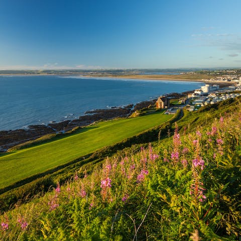 Hike along the beautiful Devon coastline
