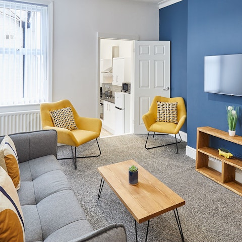 Settle in for cosy movie evenings in the living room