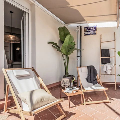 Relax on your haven-like terrace as the Spanish sun warms your skin
