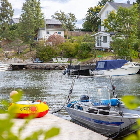 Hire a boat from your host and go exploring