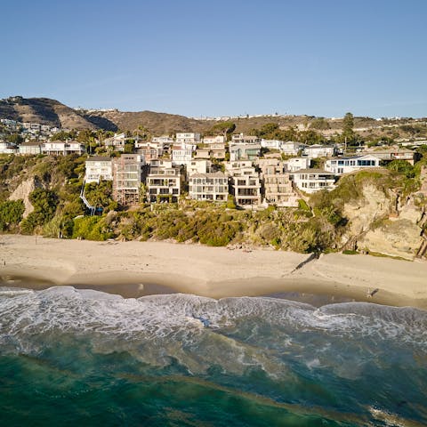 Spend the day on Three Arch Bay Beach, right on your doorstep