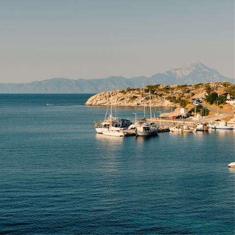 Spend the day along Nikiti's coastline